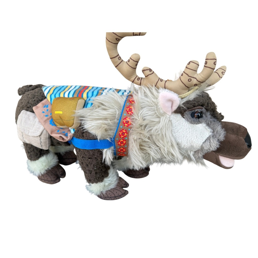 Disney Frozen Sven Reindeer Plush 16in Sherpa Sami Gear Character Toy Decor